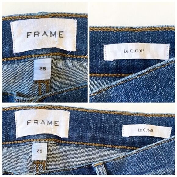 FRAME Le Cut Off‎ Denim Shorts In Williams Size 25 - Picture 7 of 11